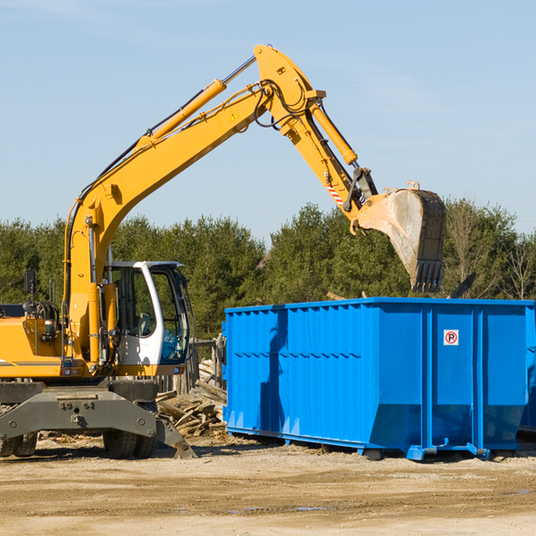 can i choose the location where the residential dumpster will be placed in Commodore PA